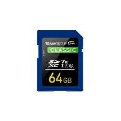 MEM SDXC 64GB TEAMGROUP UHS-I/U1 CL10 / V10 / 1(U1) / R: 80MB/s W:15MB/s TSDXC64GIV1001