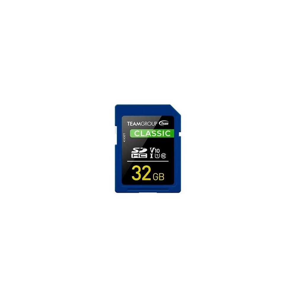 MEM SDHC 32GB TEAMGROUP UHS-I/U1 CL10 / V10 / 1(U1) / R: 80MB/s W:15MB/s TSDHC32GIV1001