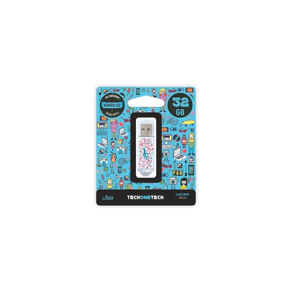 PENDRIVE 32GB Tech One Tech MUSIC DREAM