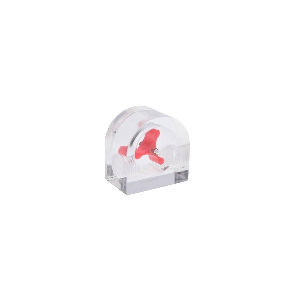 AQUATUNING FLOW INDICATOR ROUND PLEXI TRANSPARENT