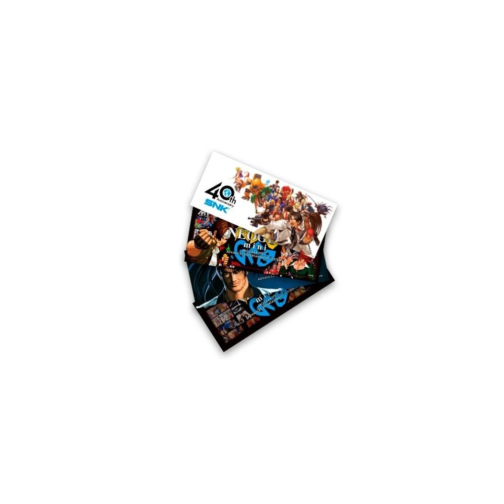 PACK OF 4 STICKERS CONSOLE NEO GEO MINI