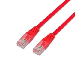 AISENS NETWORK CABLE UTP CAT6 RJ45 0.5M RED