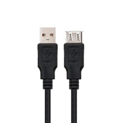 CABLE USB (A) 2.0 TO USB (A) 2.0 NANOCABLE 1.8M BLACK