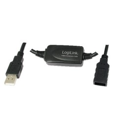 LOGILINK EXTENSION CABLE USB(A)2.0 TO USB(A) 2.0 10M