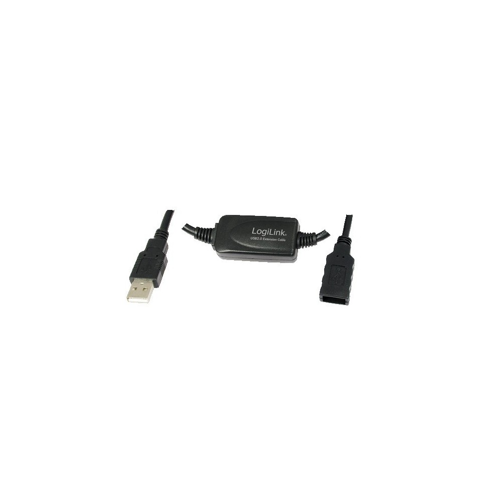 LOGILINK EXTENSION CABLE USB(A)2.0 TO USB(A) 2.0 10M