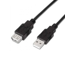 AISENS EXTENSION CABLE USB(A) TO USB(A) 2.0 1M