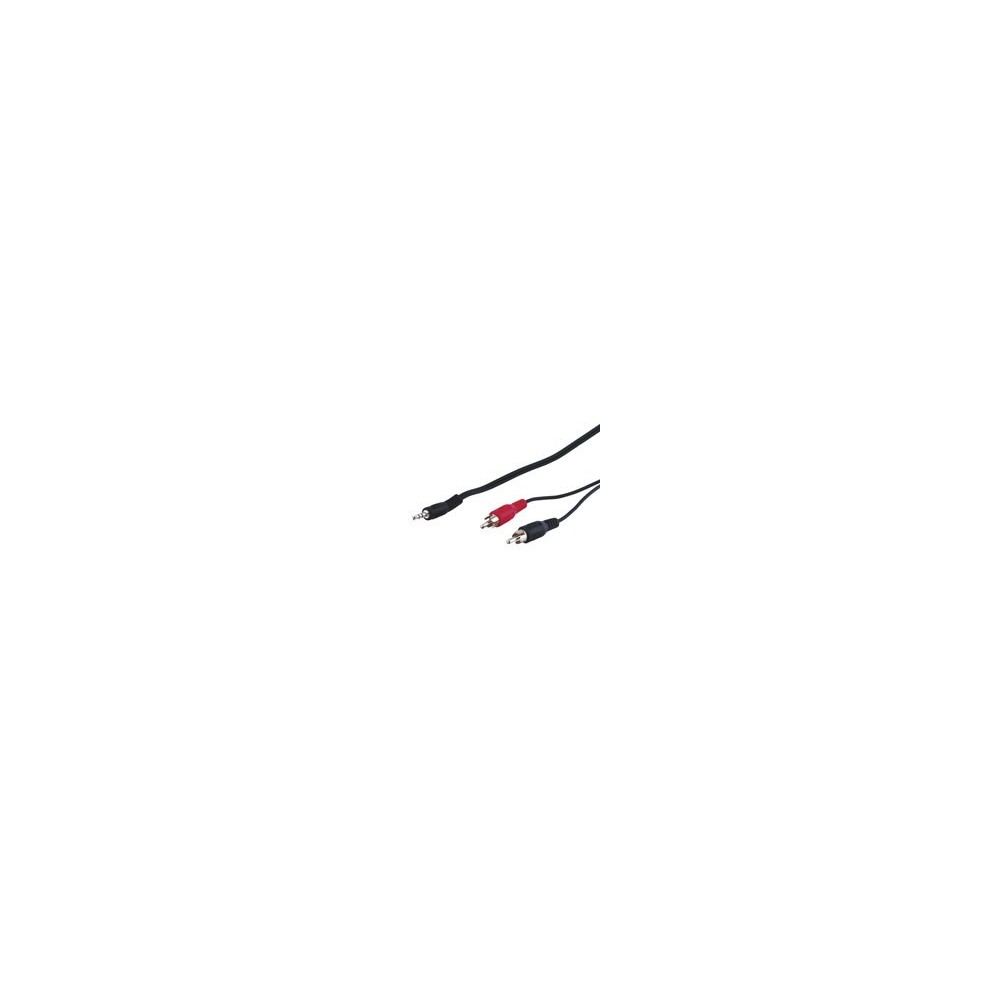 AUDIO CABLE 2xRCA-M A 1xJACK-3.5-M 1.5M