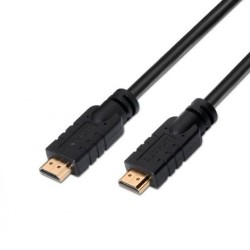 CABLE WITH REPEATER HDMI M TO HDMI M 25M BLACK