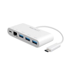 USB ADAPTER TYPE C Macally UC3HUB3GBC WHITE