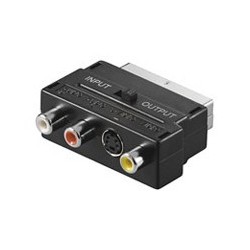 VIDEO ADAPTER EUROCONECTOR TO RCA AND S-VIDEO
