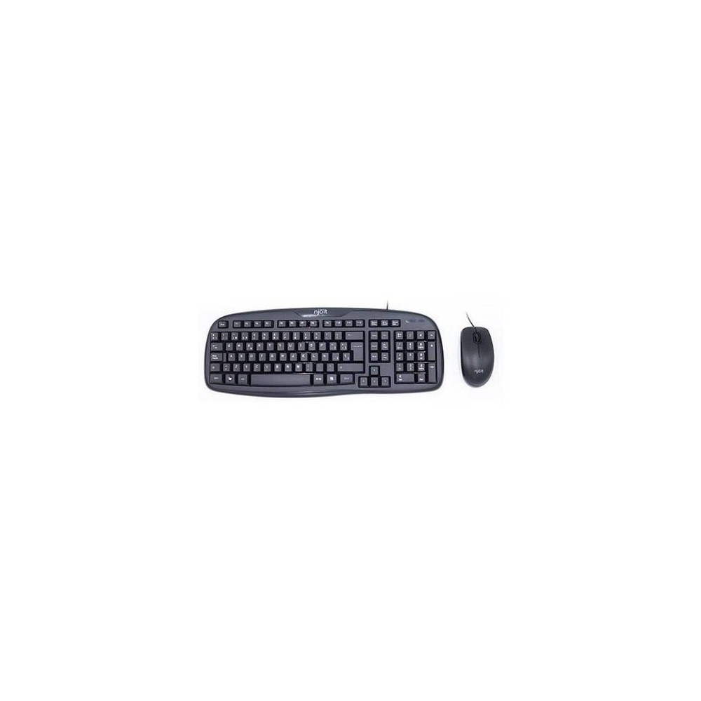 KEYBOARD+MOUSE NJOIT NJKEYMOUSE MULTIMEDIA BLACK