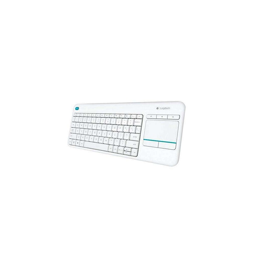 LOGITECH KEYBOARD K400 PLUS WIRELESS TOUCHPAD WHITE