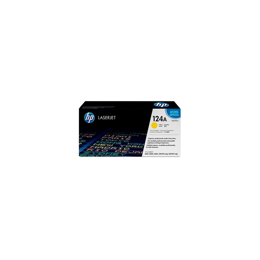 HP ORIGINAL TONER LASERJET 124A YELLOW