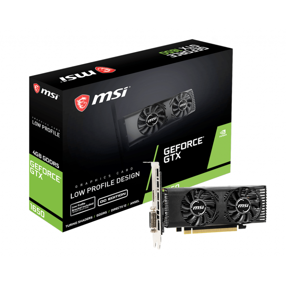 VGA MSI GTX 1650 4GT LP OC 4G